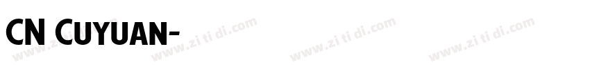 CN Cuyuan字体转换